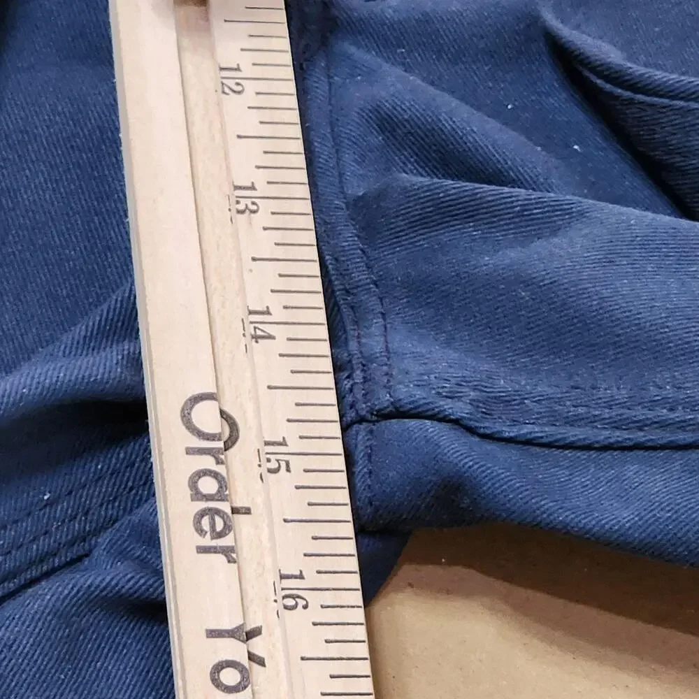 Carhartt Pants Mens 48x32 Blue Chino Relaxed Workwear Big Tall B260 Twill
